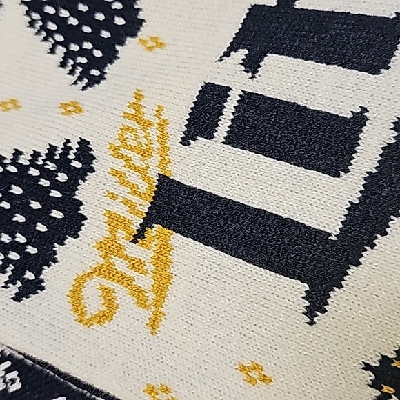 Miller Lite 2019 Ugly Holdiay Sweater Collection Scarf & Beanie Set - Picture 8 of 10